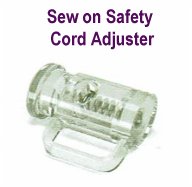 Sew on Cord Saftey Adjuster each